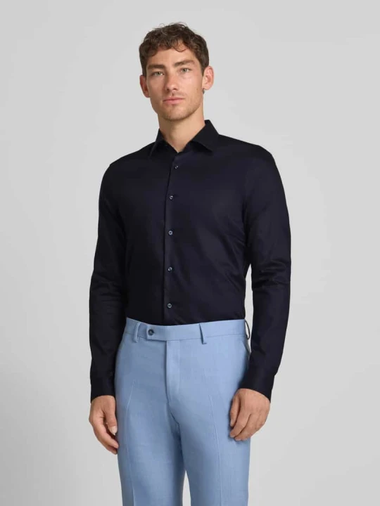 Zdjęcie produktu Koszula biznesowa o kroju slim fit z bardzo długim rękawem model ‘HANK’ Boss Granatowy