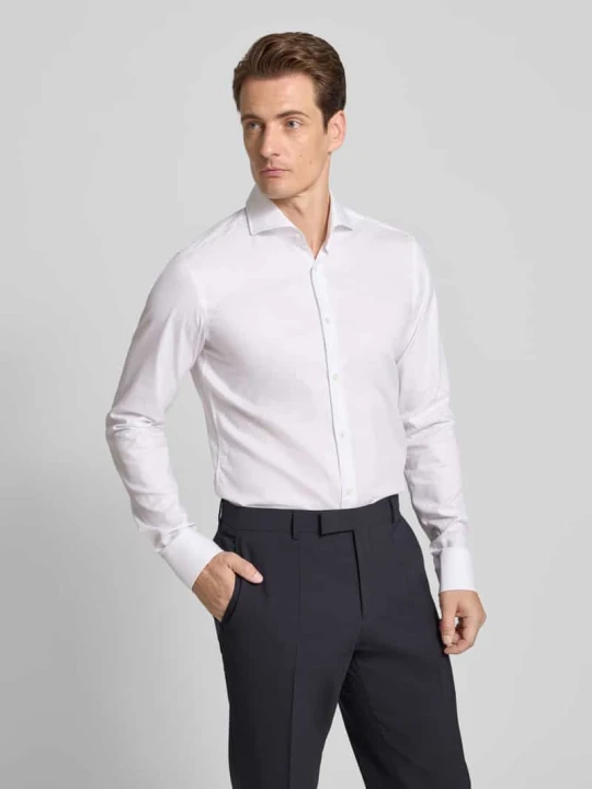 Zdjęcie produktu Koszula biznesowa o kroju slim fit z bardzo długim rękawem model ‘HANK’ Boss Biały