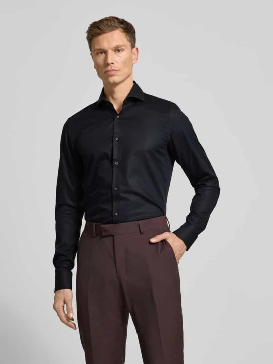 Zdjęcie produktu Koszula biznesowa o kroju slim fit z bardzo długim rękawem model ‘HANK’ Boss Czarny