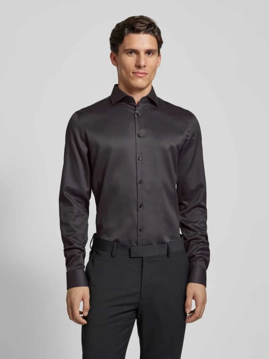 Zdjęcie produktu Koszula biznesowa o kroju slim fit z bardzo długim rękawem o jakości premium Jake*s Antracytowy