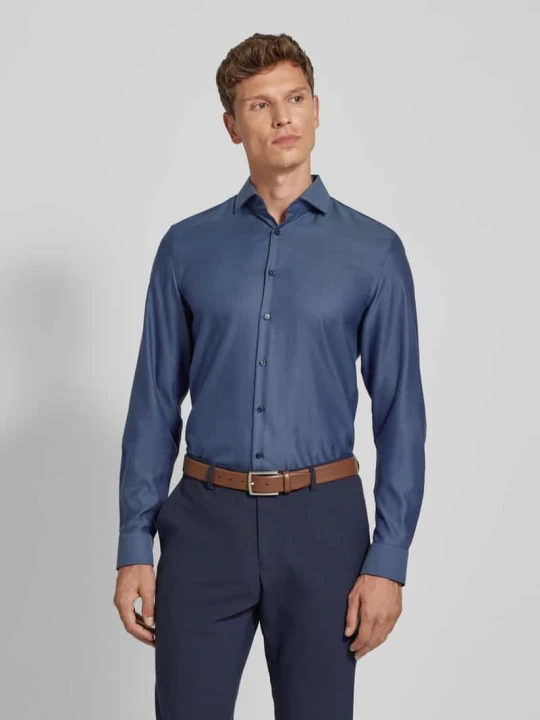 Zdjęcie produktu Koszula biznesowa o kroju slim fit z bardzo długim rękawem o jakości premium Jake*s Granatowy