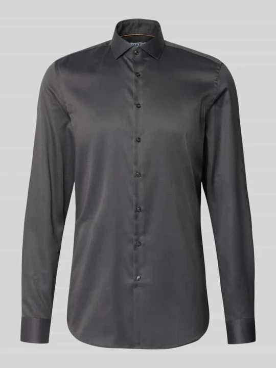 Zdjęcie produktu Koszula biznesowa o kroju slim fit z bardzo długim rękawem o jakości premium Jake*s Antracytowy