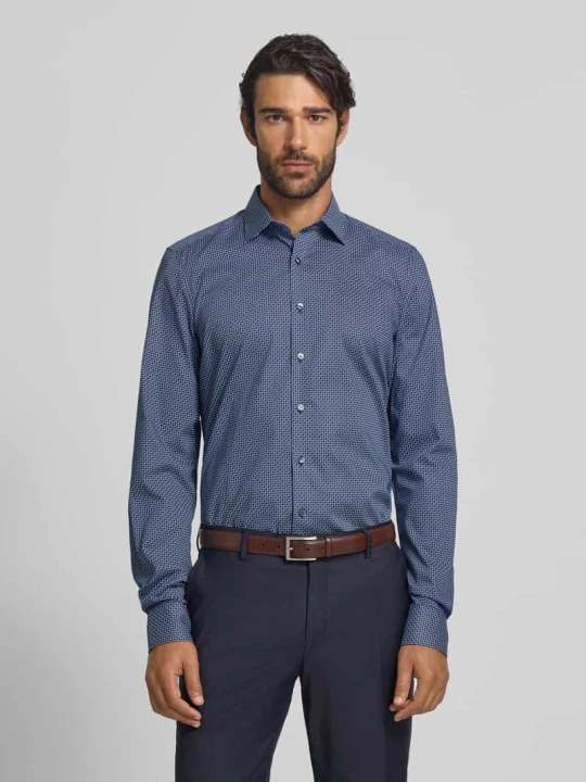 Zdjęcie produktu Koszula biznesowa o kroju slim fit z bardzo długim rękawem OLYMP Level 5 Granatowy
