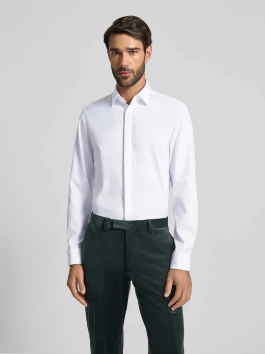 Zdjęcie produktu Koszula biznesowa o kroju slim fit z bawełny Jake*s Biały