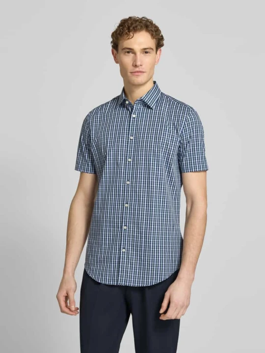 Zdjęcie produktu Koszula biznesowa o kroju slim fit z bawełny z kołnierzykiem typu kent Jake*s Jasnozielony