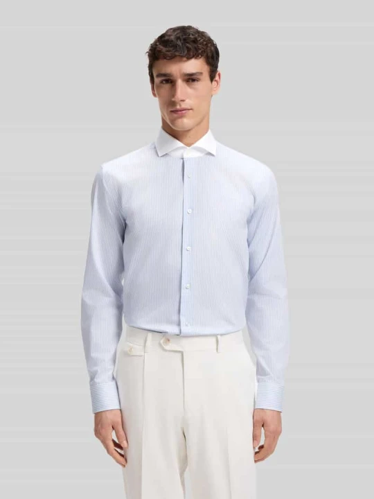 Zdjęcie produktu Koszula biznesowa o kroju slim fit z czystej bawełny Boss Jasnoniebieski