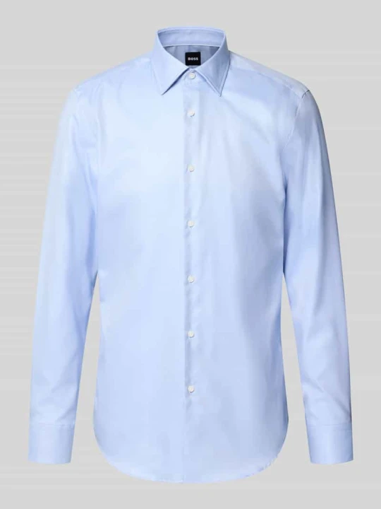Zdjęcie produktu Koszula biznesowa o kroju slim fit z czystej bawełny Boss Błękitny