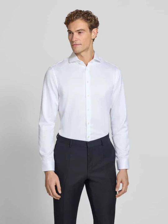 Zdjęcie produktu Koszula biznesowa o kroju slim fit z czystej bawełny Jake*s Biały