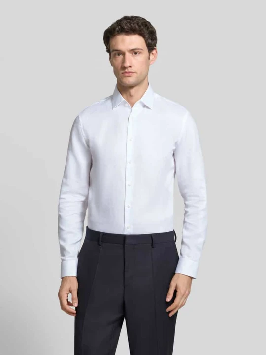 Zdjęcie produktu Koszula biznesowa o kroju slim fit z czystej bawełny Jake*s Biały