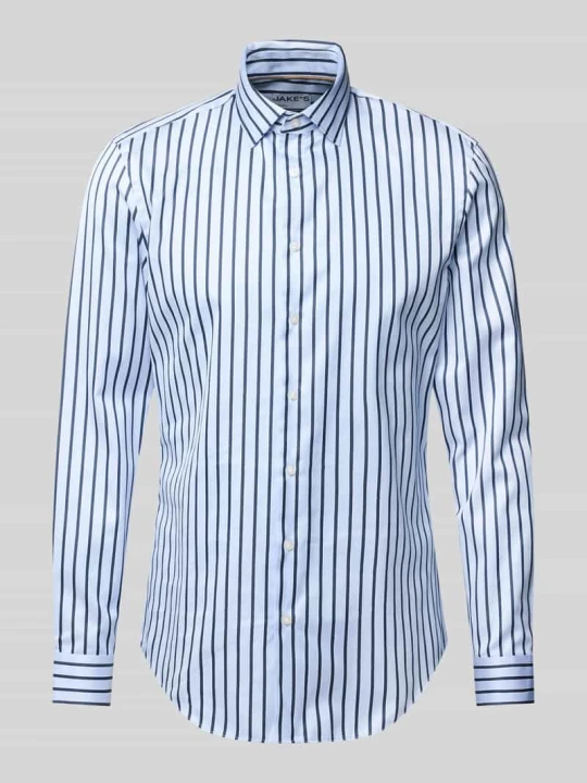 Zdjęcie produktu Koszula biznesowa o kroju slim fit z czystej bawełny Jake*s Granatowy