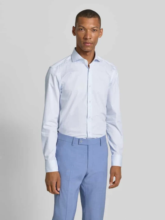 Zdjęcie produktu Koszula biznesowa o kroju slim fit z czystej bawełny model 'H-HANK-SP-B1' Boss Błękitny