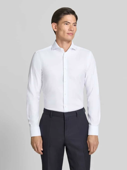Zdjęcie produktu Koszula biznesowa o kroju slim fit z czystej bawełny model 'H-HANK-SP-B1-C1-263' Boss Biały
