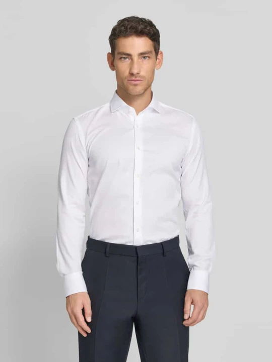 Zdjęcie produktu Koszula biznesowa o kroju slim fit z czystej bawełny model 'H-HANK-SP' Boss Biały