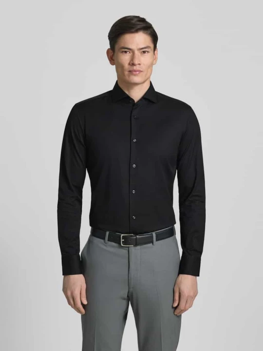 Zdjęcie produktu Koszula biznesowa o kroju slim fit z czystej bawełny model 'H-HANK-SP' Boss Czarny