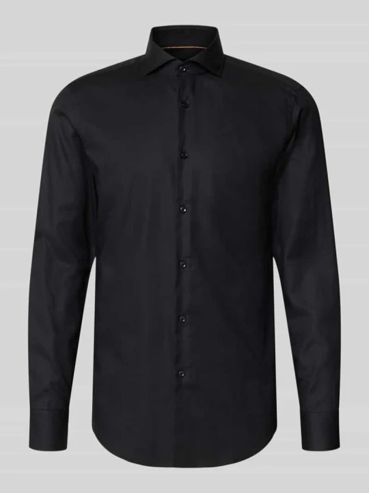 Zdjęcie produktu Koszula biznesowa o kroju slim fit z czystej bawełny model 'H-Hank-SP' Boss Czarny