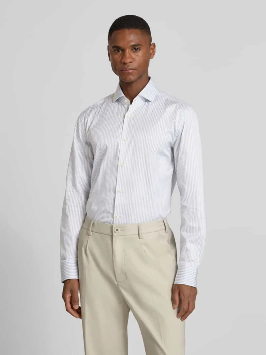Zdjęcie produktu Koszula biznesowa o kroju slim fit z czystej bawełny model „HANK” Boss Piaskowy