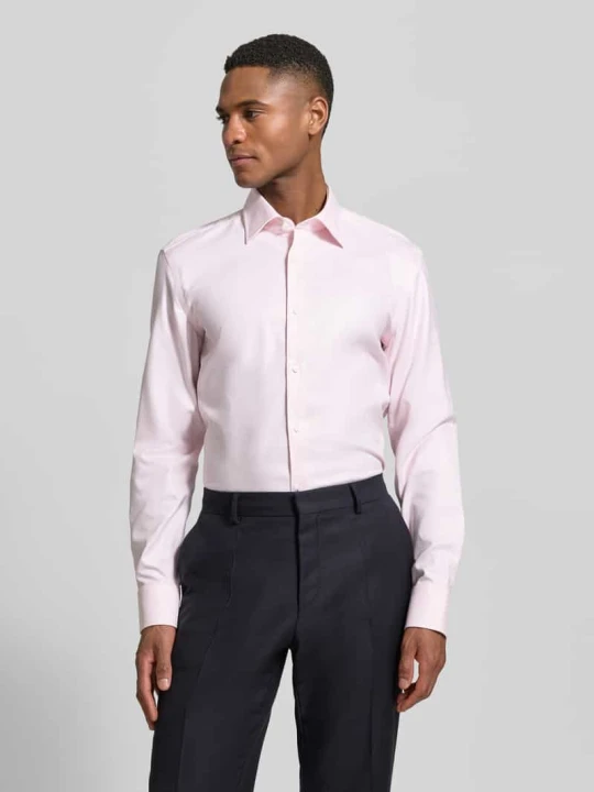 Zdjęcie produktu Koszula biznesowa o kroju slim fit z czystej bawełny model 'HANK' Boss Różowawy