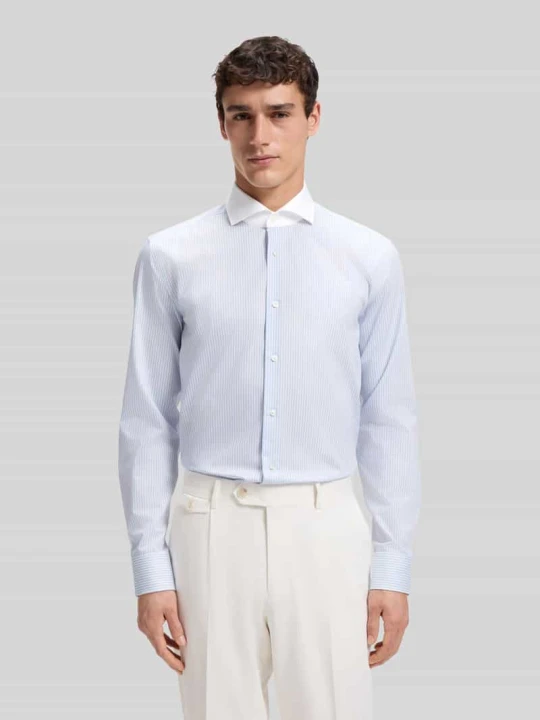 Zdjęcie produktu Koszula biznesowa o kroju slim fit z czystej bawełny model 'HANK-SP-B1' Boss Błękitny