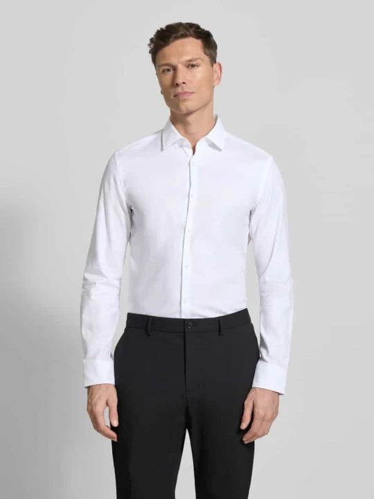 Zdjęcie produktu Koszula biznesowa o kroju slim fit z czystej bawełny Model 'KENNO' Hugo Biały