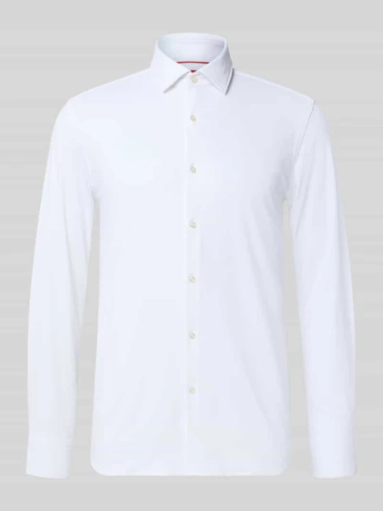 Zdjęcie produktu Koszula biznesowa o kroju slim fit z czystej bawełny model 'KENNO' Hugo Biały