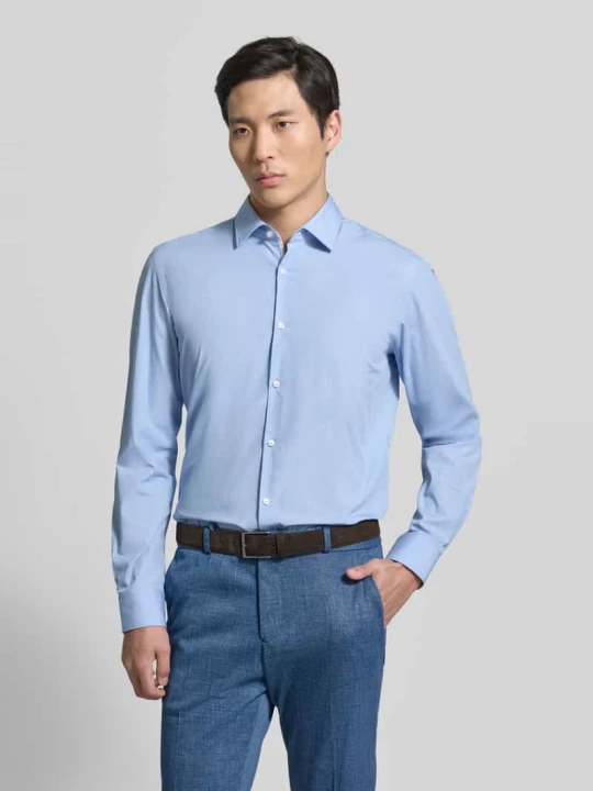 Zdjęcie produktu Koszula biznesowa o kroju slim fit z czystej bawełny model 'KOEY' Hugo Jasnoniebieski