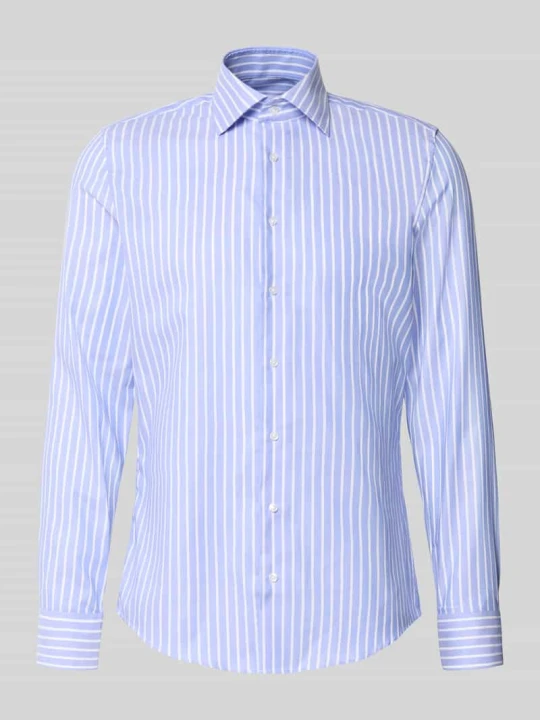 Zdjęcie produktu Koszula biznesowa o kroju slim fit z czystej bawełny Seidensticker Błękitny