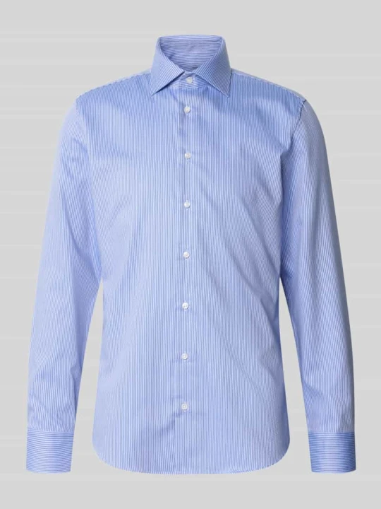 Zdjęcie produktu Koszula biznesowa o kroju slim fit z czystej bawełny Seidensticker Błękitny