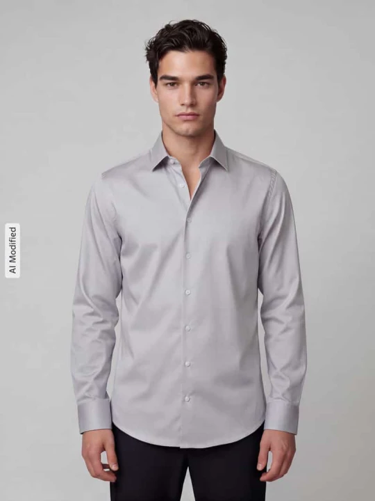 Zdjęcie produktu Koszula biznesowa o kroju slim fit z czystej bawełny Seidensticker Srebrny