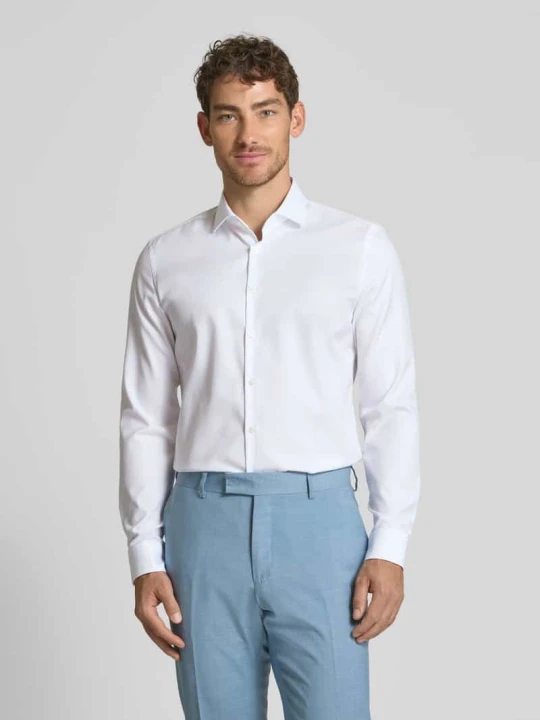 Zdjęcie produktu Koszula biznesowa o kroju slim fit z diagonalu Jake*s Biały