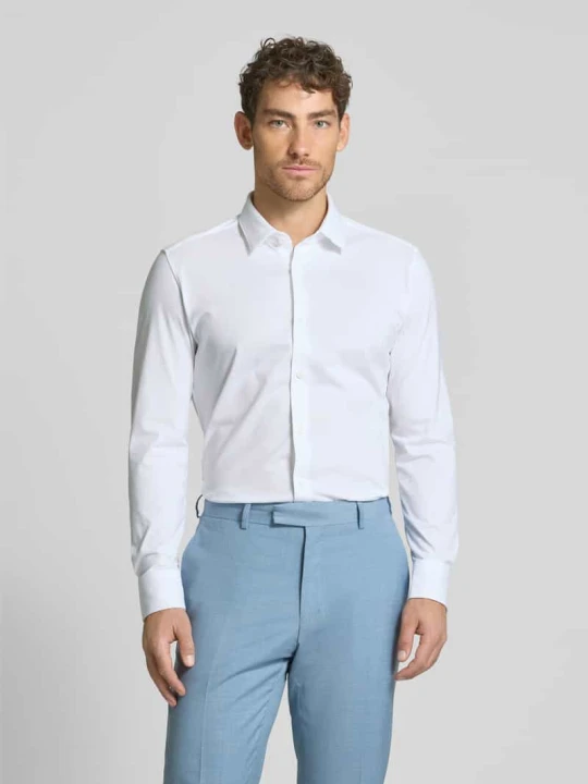 Zdjęcie produktu Koszula biznesowa o kroju slim fit z dodatkiem streczu Boss Biały