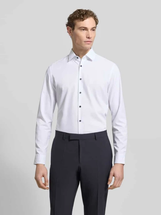 Zdjęcie produktu Koszula biznesowa o kroju slim fit z dodatkiem streczu Jake*s Biały