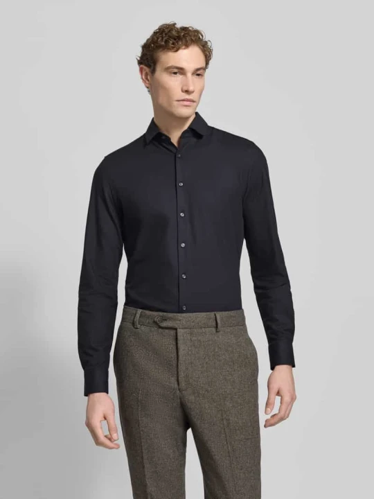 Zdjęcie produktu Koszula biznesowa o kroju slim fit z dodatkiem streczu OLYMP Level 5 Czarny