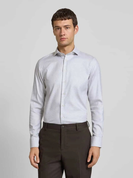 Zdjęcie produktu Koszula biznesowa o kroju slim fit z kołnierzykiem typu cutaway model ‘Cutaway’ Profuomo Piaskowy