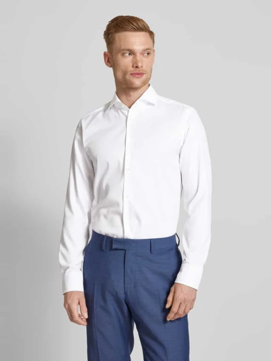 Zdjęcie produktu Koszula biznesowa o kroju slim fit z drobnego twillu Boss Biały