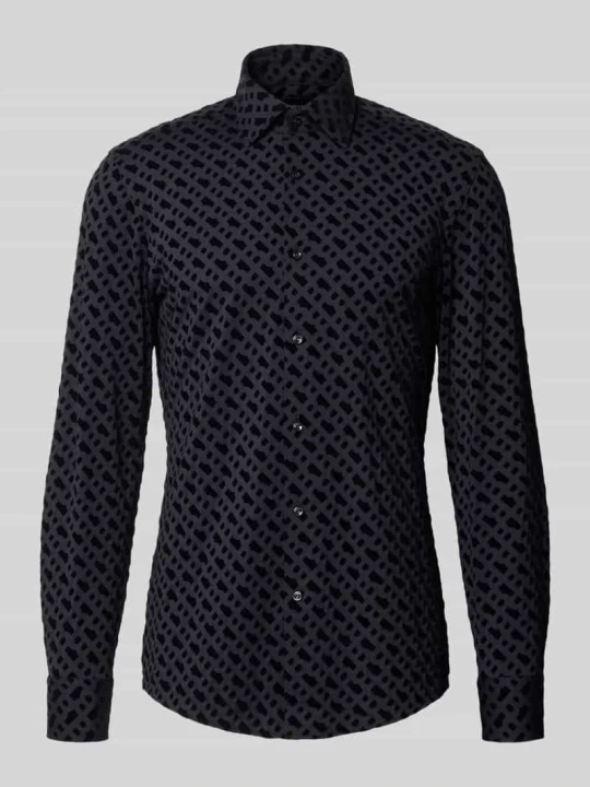 Zdjęcie produktu Koszula biznesowa o kroju slim fit z kołnierzykiem typu kent Boss Czarny