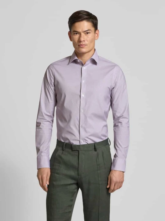 Zdjęcie produktu Koszula biznesowa o kroju slim fit z kołnierzykiem typu kent Calvin Klein Mocnoróżowy
