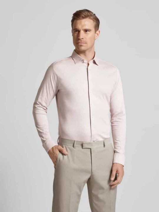 Zdjęcie produktu Koszula biznesowa o kroju slim fit z bawełny Desoto Brudnoróżowy