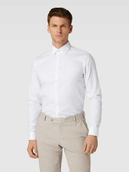 Zdjęcie produktu Koszula smokingowa o kroju slim fit ze splotu twill Jake*s Biały