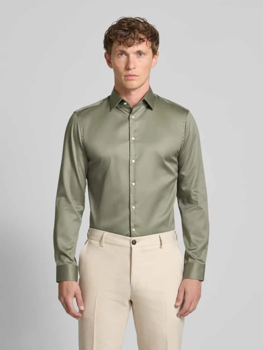 Zdjęcie produktu Koszula biznesowa o kroju slim fit z kołnierzykiem typu kent Jake*s Średnioszary