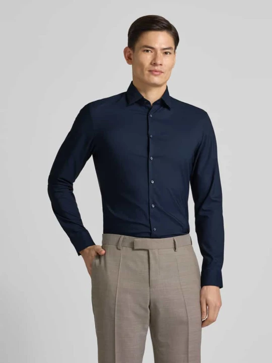 Zdjęcie produktu Koszula biznesowa Slim Fit z kołnierzykiem kent Jake*s Granatowy