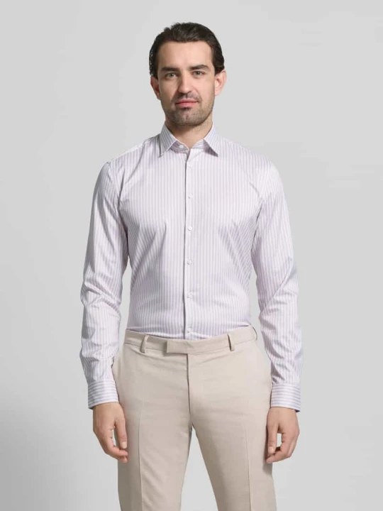 Zdjęcie produktu Koszula biznesowa o kroju slim fit z kołnierzykiem typu kent Jake*s Ziemisty brązowy