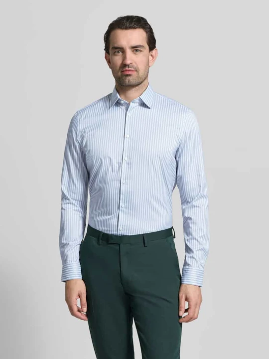Zdjęcie produktu Koszula biznesowa o kroju slim fit z kołnierzykiem typu kent Jake*s Jasnozielony