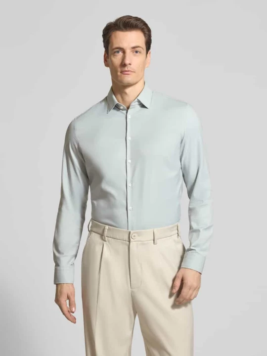 Zdjęcie produktu Koszula biznesowa Slim Fit z kołnierzykiem kent Jake*s Jasnozielony