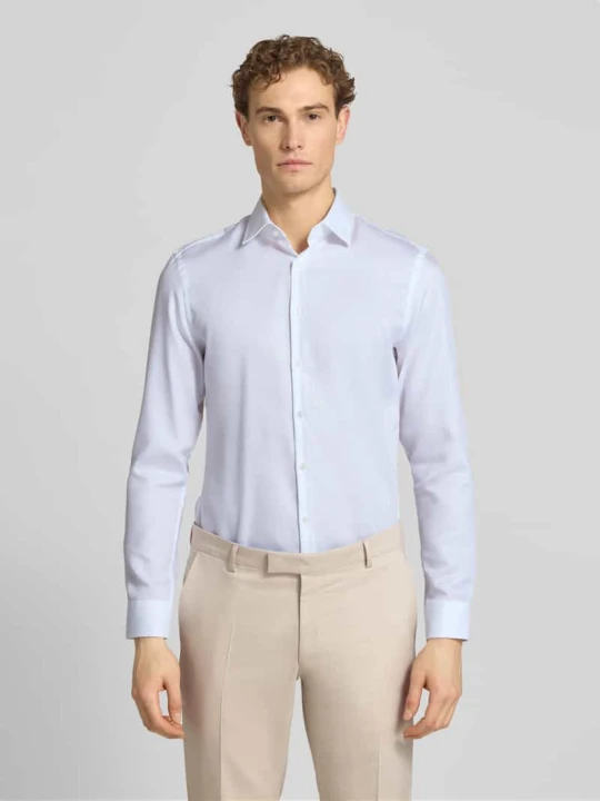 Zdjęcie produktu Super krój slim fit koszula biznesowa z czystej bawełny Jake*s Biały