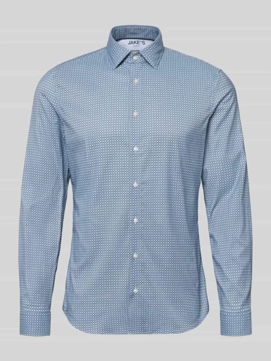 Zdjęcie produktu Koszula biznesowa o kroju slim fit z kołnierzykiem typu kent Jake*s Błękitny