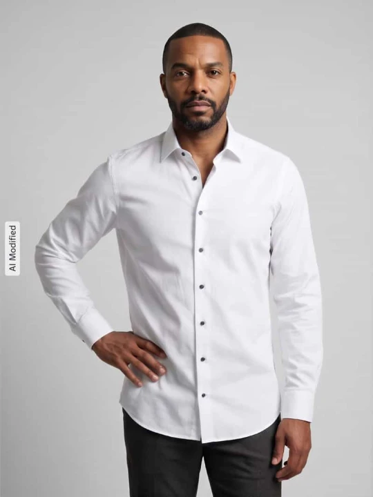 Zdjęcie produktu Koszula biznesowa o kroju slim fit z kołnierzykiem typu kent OLYMP Level 5 Biały