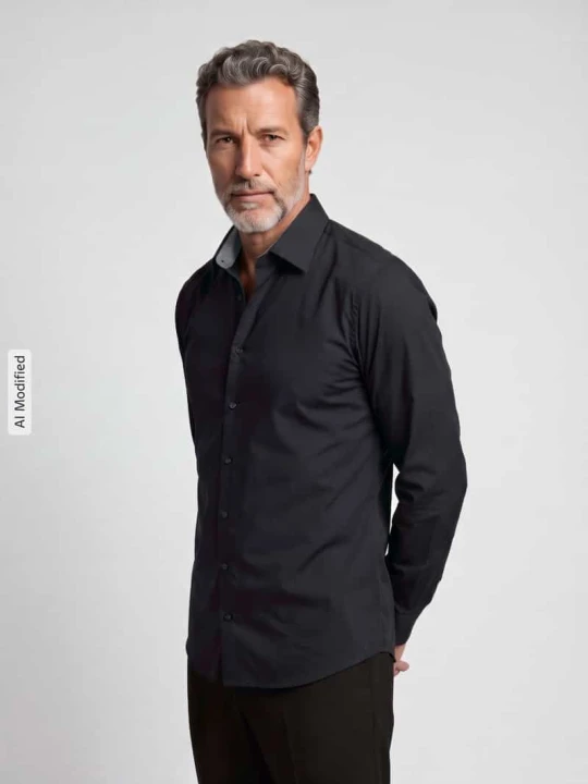 Zdjęcie produktu Koszula biznesowa o kroju slim fit z kołnierzykiem typu kent OLYMP Level 5 Czarny