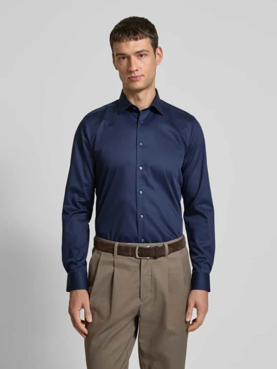Zdjęcie produktu Koszula biznesowa o kroju slim fit z kołnierzykiem typu kent OLYMP Level 5 Granatowy