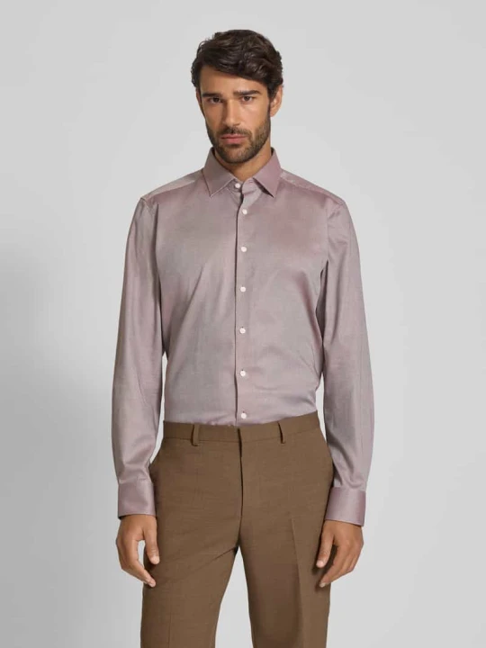 Zdjęcie produktu Koszula biznesowa o kroju slim fit z kołnierzykiem typu kent OLYMP Level 5 Średniobrązowy