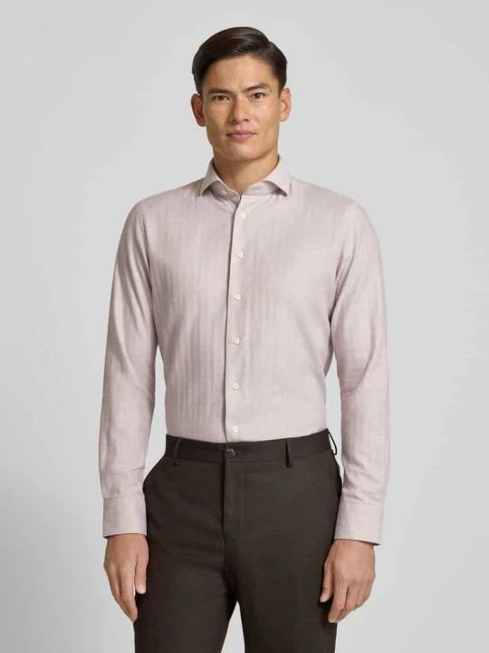 Zdjęcie produktu Koszula biznesowa o kroju slim fit z kołnierzykiem typu kent Profuomo Piaskowy